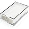Clear Acrylic Napkin Holder with 50-Pack Plain White Napkins, 8mm Thick Transparent Plastic Napkin Case with 50 Count 7.7x4.3-Inch Paper Napkins (9.0x5.5x2.6 in)